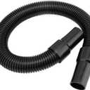 1.5 inch Pool Hose 3 Foot for Above Ground Pool Filter Pump, Pool Filter Pump Hose for Intex Pool Skimmer Pump Part, Heavy Duty Spiral Wound Pool Hoses Swivel, EVA, Black