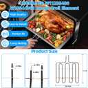 UPGRADED W11238400 W10544952 Range Broil Oven Heating Element Compatible with Whirlpool Jenn-Air KitchenAid Range Stove Ovens Parts,W11238400 Whirlpool Oven Bake Elements WEC530H0DB0 Broil Parts