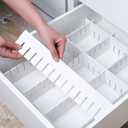 10Pcs Drawer Dividers, 15.75" x 3.55", Thick, DIY Organizer Separator, Large Adjustable Dresser Drawer Organizer for Clothes, Bedroom, Bathroom, Kitchen Cutlery, Desk, Office Storage