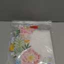 KEVA Floral Spring Placemats Set of 4, 15inch Round Flower Cutwork Embroidered Placemats Set, Easter Seasonal Spring Summer Table Decorations for Kitchen Dining Table (S/4-15 Round)