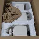 fanquare 30 OZ Cookie Jar, White Kitchen Canisters Set of 3, Farmhouse Porcelain Decorative Jars for Countertop, Ceramic Storage Jar for Coffee, Sugar, Tea Bag