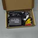 GINGIN RCA to HDMI Converter, AV to HDMI Converter for TV/PC/N64/Wii/PS1/PS2/PS3/STB/Xbox/VHS/VCR/Blue-Ray DVD Players, with 3.3ft RCA and HDMI Cables