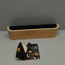 OLEEK Wall Coat Rack - Wall Shelf with Hooks - entryway Hooks - entryway Shelf - Modern Coat Rack - Wooden Coat Rack Wall Mount for Home Decor - Wooden Mount for Home Decor - Coat Hanger Wall Mount (Beige)