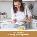 2PCS 2/3TBSP(2TSP, 10ML) 18/8 Stainless Steel Measuring Spoon, Metal Measure Scoop for Dry and Liquid Spices, Must-have for Kitchen