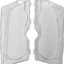 NewYall Left Driver and Right Passenger Side Clear Headlight Head Light Lamp Lens Cover for BMW E46 2DR 1999-2003, M3 2DR 2001-2006