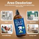 2 x Minty Eucalyptus Toilet Spray 8 fl oz - Bathroom Air Freshener Spray and Travel Size - Eucalyptus, Mint, and Citrus - Nexon Botanics