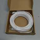 Amazon Basics RJ45 Cat 7 Ethernet Patch Internet Cable, 10 Gbps High-Speed, 600MHz, Double-Shielded, 50 Foot, White