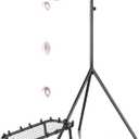 Baseball Soft Toss Machine with Rebound Net,Electric Motor Soft Toss Training System Hold Up 8 Balls,Height and Speed Adjustable Baseball Pitching Machine For Coaches,Professional | Included Carrybag