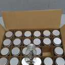 U Pack 2oz Mason Jar with Silver Lid for Honey Jam Spice Pack of 24 Sets