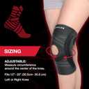 MUELLER Sports Medicine Self Adjusting Knee Brace for Men and Women, Knee Stabilizer for Compression and Pain Relief Support, Ideal for Arthritis, Sprains, Black, One Size (Black)