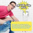 Talking Toilet Paper Spindle - Playful Prank Practical Jokes, Christmas Gag Gift with Customizable Messages, Fits All Holders, Record, Replay & Surprise, Easy 9-Second Recording Toilet Paper Spindle