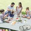 ZAZE Extra Large Picnic Blanket Beach Blanket Waterproof Foldable