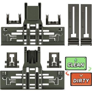 Upgraded W10546503 WPW10546503 Dishwasher Upper Rack Adjuster Replacement For Kitchenaid Dishwasher Parts Upper Rack W10418314 Dishwasher Top Rack For Kenmore Whirlpool Dishwasher Replacement Parts