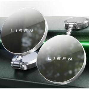 LISEN for iPhone 16 Magsafe Car Mount Charger 15W, [360 Rotation] Ultra Magnetic Car Phone Charger Mag Safe Car Charger, for Dashboard Wireless Car Charger for iPhone 15 14 13 12 Pro Max Plus, Silver