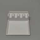 LE TAUCI Ceramic Spoon Rest for Stove Top, Spoon and Lid Rest for Kitchen Counter, Spoon Holder with Drip Pad for Multiple Utensils, Heat-Resistant, Housewarming Present - 6.2 inch, Set of 1, White