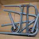 Medline Lightweight Junior/Lower Height Folding Walker with 5 Wheels
