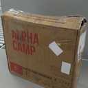 LET'S CAMP Folding Stadium Seat Bleacher Chair with Cup Holder, Mesh Bag and Hide Hooks, Portable Stadium Chair with Back and Cushion (Black Grey - 2 Pcs)