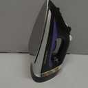 Hamilton Beach Steam Iron for Clothes & Garment Steamer with Smooth Press Stainless Steel Soleplate, 1200 Watts, 8 Retractable Cord, Black (14214)