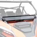 SAUTVS Dark Tinted Front Half Windshield for CFMOTO ZForce 950 H.O. SPORT 2022-2023 / H.O. EX 2022-2024, ZForce 950 SPORT 2020-2022, Durable Tinted Half Windscreen Accessories