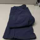 Women's-Snow-Ski-Pants-Fleece-Lined-Waterproof-Insulated Flare Warm for Snowboard Winter Hiking Travel 5 Pockets (Large, Navy Blue)