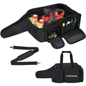 Chainsaw Carrying Case,10Inch & 12Inch Cordless Power Chainsaw & Accessories,Waterproof Chainsaw Storage Bag Compatible with DEWALT & Greenworks& Ego&SunJoe. Chainsaw Case,Bag Only