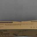 TUYU Electric Spin Scrubber, Full-Body IPX7 Waterproof Bathroom Scrubber with Power LCD Display, Adjustable Extension Handle, Cordless Shower Cleaner Brush for Bathtub Kitchen Wall Cleaning (Black)