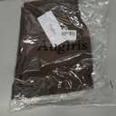 High Waisted Leggings for Women - Fold Over Tummy Control Yoga Leggings Compression Workout Athletic Gym Pants (Brown, L)