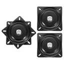 uxcell 3 Pack 6 Inch Bar Stool Swivel Plate Replacement, Ball Bearing Seat Swivel Base 300lbs Capacity for Bar Stool, Swivel Chair or Recliner, Black