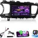 [8-Core 4+64G] Upgrade Radio for KIA Optima K5 2013-2015: 9 inch IPS 1280*720P Touchscreen Android Stereo - Wireless Carplay & Android Auto, 4G/WiFi Module, FM/AM/RDS Radio, GPS, SWC + Backup Camera