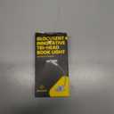 Glocusent Innovative Tri-Head Book Light for Reading in Bed, 3 Colors & 5 Brightness Levels, 1000mAh Rechargeable Reading Light with 30-Min Timer, 10-100Hrs, Partner Friendly, Perfect for Book Lovers (Purple)