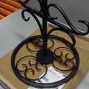 Bard's Black Wrought Iron 3 Arm Ornament Stand,