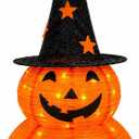 3FT Prelit Halloween Pumpkin Decoration, Pop Up Jack-o-Lantern