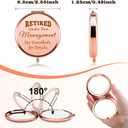 Retirement Gifts for Women 2025 Compact Mirrors Funny Retired Gifts for Woman Coworker Retirement Gifts for Grandma Coworker Leaving Gift Mothers Day Christmas Birthday Presents Makeup Mirror, Rosegold