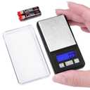 Fuzion Ultra Mini Scale, 1000g x 0.1g Digital Pocket Scale, Grams and Oz 6 Units, Gram Scale with LCD Display, Tare, Battery Included