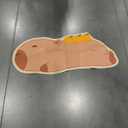 Capybara Rug - 18‘’×46‘’ Cute Long Cartoon Doormat, Non-Slip Animal Rug for Sofa, Stretched Animal Floor Mat for Bedroom, Entrance, Living Room