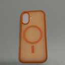 SUPFINE Magnetic for iPhone 17 Case (Compatible with MagSafe)(Military Grade Drop Protection) Translucent Matte Shockproof with Anti-Fingerprint Phone Cover,Starry Orange