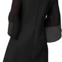 RUMIA Womens Cocktail Dresses Flutter Sleeve Wedding Guest Dresses for Women 2026 Trendy (Black, XL)