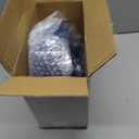 Rubtlamp 100 Pcs Blue Plastic Plates,Heavy Duty plastic Plates,Fancy Blue Disposable Plates, Hammered Plastic plates Include 50 Pcs Dessert Platos, 50 Pcs Dinner Platos for Party