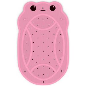 Bathtub Mat Non Slip, Shower Mat for Kids with Natural Rubber no Plastic Smells, Baby Bath Mat for Tub Non Slip with Strong Suction Cups, 30"x18", PVC-Free, Safe Comfortable Fun for Kids, Pink