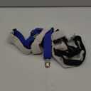 Saintrygo 2 Pcs Dog Suspenders for Diapers Female Male Belly Bands Canine Harness Keep Diaper on Your Pet for Small Medium and Large Dogs(Black, Blue,Medium)