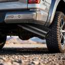 Exhaust Tip 2.5" Inlet, 3" Outlet 12" Overall Length, Premium Stainless Steel with Wear Resistant Black Coating, Rolled Angle Cut, Bolt-On Easy Installation, for Truck Diesel Tail Pipe