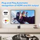 HDMI Media Player, Black Mini 1080p Full-HD Ultra HDMI Digital Media Player for -MKV/RM- HDD USB Drives and SD Cards