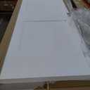 JUBEST Sliding Closet Door 60"(Double 31") x80", Steel Frame Bypass Primed Door with Top & Bottom Track Kits, Preassembled Hardboard Panels with Paintable Surface, Durable & Sturdy