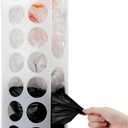 Plastic Bag Holder for Grocery Bags，Large Capacity Plastic Bag Dispenser, Multiple Grocery Bag Storage Organizer, Wall Mount Kitchen Trash Bag Holder(White,1 pack)