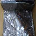 Shintenchi 7 Pieces Patio Furniture Sets Outdoor All-Weather Sectional Patio Sofa Set PE Rattan Manual Weaving Wicker Patio Conversation Set with Glass Table&Ottoman Cushion and Red Pillows, Beige