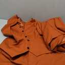 3 Piece Suit for Men Slim Fit Men's Suit Wedding Suits Single Breasted Suits Blazer Vest Pants Set Business Prom (Medium, Burnt Orange)