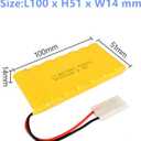 8.4V 1000mAh NI-CD Battery Pack Rechargeable AA Battery with Standard Tamiya Connector for RC Car RC Truck Tank 2 Pack with USB Charger