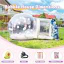 13ft Inflatable Bubble House for Kids with trampoline, Clear Inflatable Bubble Dome Tent with Blower & Pump, Commercial Grade PVC Waterproof Garden Tent with 7ft Tunnel, Camping, Party, Commercial Use
