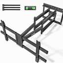 monTEK Long Arm TV Wall Mount for Most 43-90 Inch TVs, 42.5 Inch Long Extension TV Mount Swivel and Tilt, Full Motion Wall Mount Tv Bracket Fit Max VESA 800 x 400mm, Up to 132 lbs, 16,18 Studs