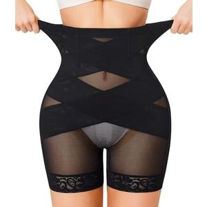 Nebility Shapewear Tummy Control Body Shaper High Waisted Butt Lifting Panties Shapewear Shorts Thigh Slimmer XL